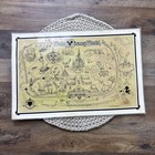 Vintage Walt Disney World  Thunder Mountain Railroad Laminated Placemat 1982