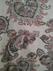 Vintage 80s Sweater Paisley Print Silk Nylon Angora Top Jumper Rachel Max L