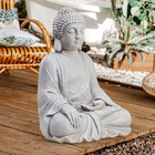 Toetol Large Buddha Statue Outdoor Zen Decor Medium 20    High Yard Decor Magnesiu