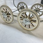 Vintage Baby Pram Carriage Black And Cream French Style 1950s Buggy Stroller