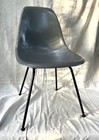 Super Herman Miller    eames Office    Grey Fiberglass  Dark Leg Side Shell Chair 2