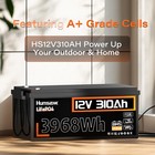 Humsienk 3968wh 12v 310ah Lifepo4 Lithium Battery 200a Smart Bms Solar Off-grid
