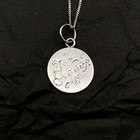Charming Love Token Engraved    agnes         1877    With Dainty Curb Chain