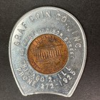 Graf Coin Keep Me And Never Go Broke Encased 1967 Lincoln Wheat Cent Lucky Token