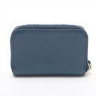 Prada Saffiano Triang 2mm003 Leather Coin Purse Blue