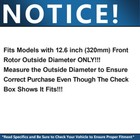 12 60 Inch  320mm  Front Disc Rotors Brake Pads For Ford Escape Transit Connect