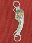 Western Vintage Ricardo Nickel Silver Bit With Cloverleaf - 5 Inch Mouth