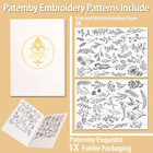 50pcs Water Soluble Embroidery Stabilizers  Stick And Stitch Embroidery Paper Wi