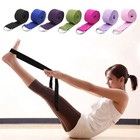180cm Fitness Exercise Yoga Strap Durable Cotton Metal D-ring