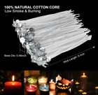 100 Pcs Candle Wicks With Stickers And Wooden Candle Wick Centering Device