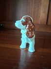 Vintage Ceramic White With Brown Spaniel Figurine 