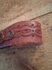 Vintage Leather Belt Made In Mexico Tooled 24  Small Mens Womans Old Unique Rare