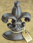 Lulu Decor  Cast Iron Fleur De Lis Door Stop  2 Lbs  Door Stopper  antique