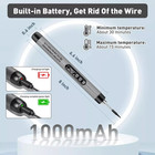 Mini Portable Cordless Soldering Iron Kit Usb Rechargeable Lcd Digital Tool Us