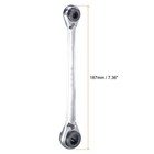 4 In 1 Reversible Ratcheting Wrench  8-10-12-14mm Double Box End  72teeth