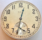   12 Size 1925 Elgin 7j Gr 303 Pocket Watch Movement Dial Hands Runs  M49