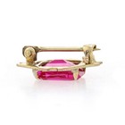 Yellow Gold Order Of The Eastern Star Lapel Pin 10k Synthetic Ruby Women s Mason