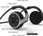 Behind The Head Headphones Bluetooth 5 0 Neckband Around Head Headphones Lightwe