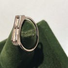 Vintage Sterling Silver Stamped Typebar Monogram  r  Ring Size 6 Adjustable