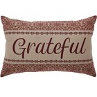 New Vintage Primitive Oat Red Medallion Grateful Coverlet Pillow
