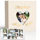 Wedding Photo Album 4x6 With 400 Pockets  Custom Beige With White Inner Pages