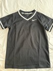 Nike Team Youth Medium Black Baseball Jersey Dm3969-012 Unisex