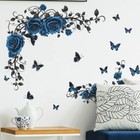 Wall Sticker Flower Decal Butterfly Rose Vinyl Mural Art Living Room Home Decor