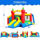 Inflatable Bounce House jumping Castle Slide With Blower kids Bouncer With Ball