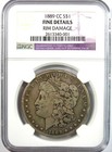 1889-cc Morgan Silver Dollar  1 Carson City Coin - Certified Ngc Fine Details