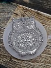 Jeweled Owl Small Trinket Tray Mold -mold Only- 3 5 X 4