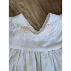 Vintage Baby Togs White Embroidered Lace Peter Pan Collar Dress Infant Girls