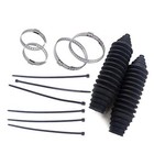 Universal Silicone Rack And Pinion Steering Boot Pinion Boot Gaiter Kit Black