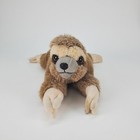 Fao Schwarz Baby Sloth 15  Beanbag Plush Stuffed Animal Soft Brown Fao Button