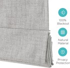 Cordless Roman Shades 32  W X 75  H Greyish White Linen