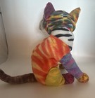 Ty Retired Beanie Baby Kaleidoscope The Cat In Multiple Colors