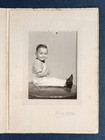 Photo Loring Studios Eastport Me Young Boy Overalls Photograph Vintage C1950 Pob