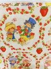 Vintage Strawberry Shortcake Wrapping Paper 1 Sheet 20 X 20  Unused