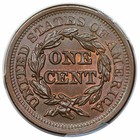 1851 Braided Hair Large Cent  N-2  Pcgs Ms64 bn Cac