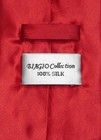 Biagio 100  Silk Necktie Extra Long Solid Rose Red Color Mens Xl Neck Tie