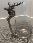 Vagabond House Pewter Stag Handle Beer Pitcher 9      Tall Lodge Barware Elk deer