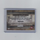 Walking Dead Evolution Negan Bat Card Br-n3   25     Walmart Exclusive