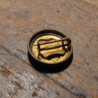 Antique Brass American Indian Chief    Native America Lapel Pin   Badge   1 Inch