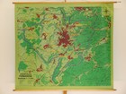 School Wall Map School Map City Pirmasens Orion-karte 74 13 16x65 3 8in   1970