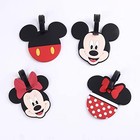 4 Pack Cute Silicone Luggage Tags  Bag Tag Travel Id Labels Tag For Baggage 