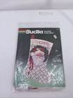 Bucilla Santa Portrait Christmas Stocking Counted Cross Stitch Felt Kit  82258