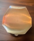 Vintage Elgin Guilloche Rose   Enamel Art Deco Compact