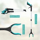 2pcs Heavy Grabber Tool Industrial Pick Up Stick Hand Grip Reach Trash Reacher