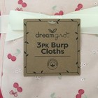 New Baby Burp Cloths Soft Absorbent 3 Pack Cherry Print And More   Dreamgro