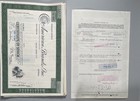 American Brands Inc Cancelled Stock Certificates Lot 295 3 Types Orange Green