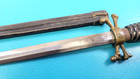 Antique Military Dagger Knife Skull Crossbones   Sheath Tr506